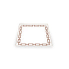 Ginori 1735 Catene Square Centerpiece, Scarlatto, view 2