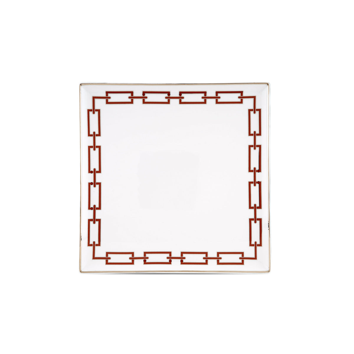 Ginori 1735 Catene Square Centerpiece, Scarlatto