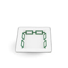 Ginori 1735 Catene Square Change Tray, Smeraldo, view 2