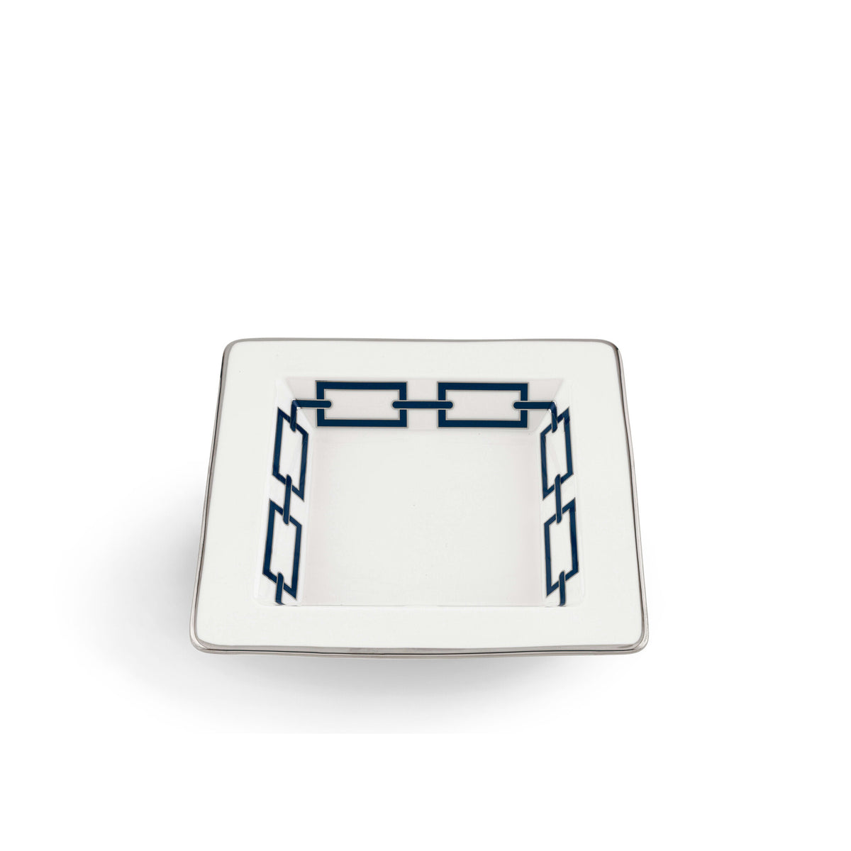 Ginori 1735 Catene Square Change Tray, Zaffiro, view 2