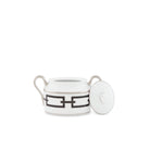 Ginori 1735 Catene Sugar Bowl, Black, view 3