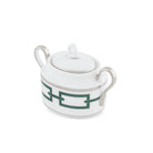 Ginori 1735 Catene Sugar Bowl, Smeraldo, view 2