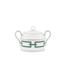 Ginori 1735 Catene Sugar Bowl, Smeraldo