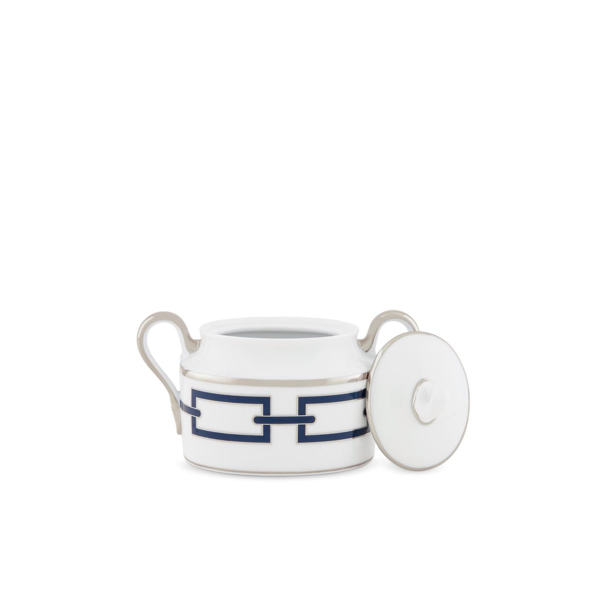 Ginori 1735 Catene Sugar Bowl, Zaffiro, view 3