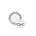 Ginori 1735 Catene Tea Cup, Black, view 3