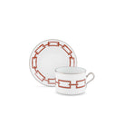 Ginori 1735 Catene Tea Cup, Scarlatto, view 3