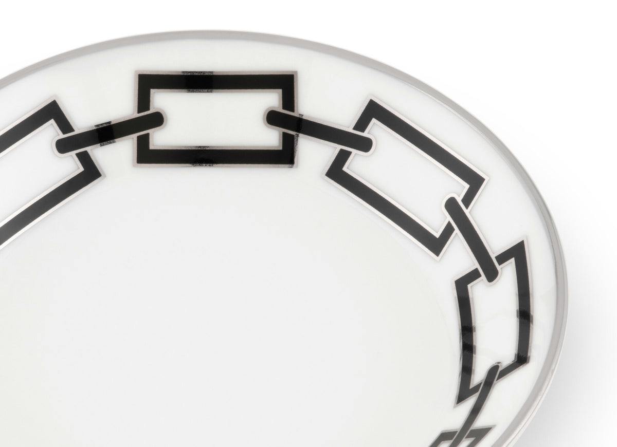 Ginori 1735 Catene Tea Saucer, Black, view 3