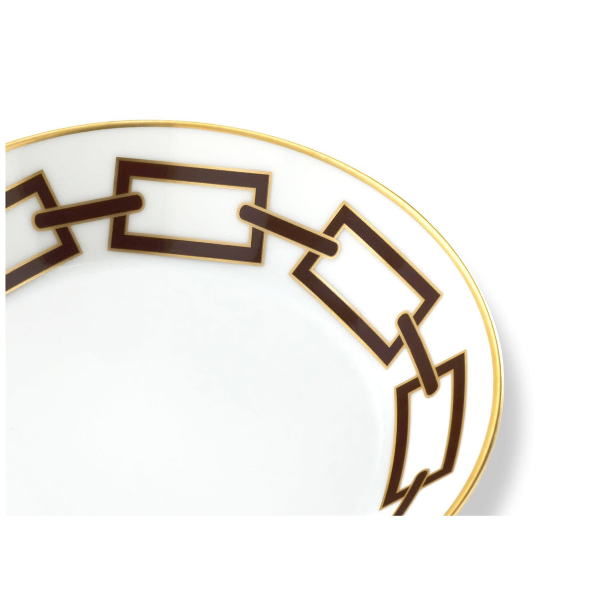 Ginori 1735 Catene Tea Saucer, Ebano, view 3