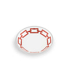 Ginori 1735 Catene Tea Saucer, Scarlatto, view 2