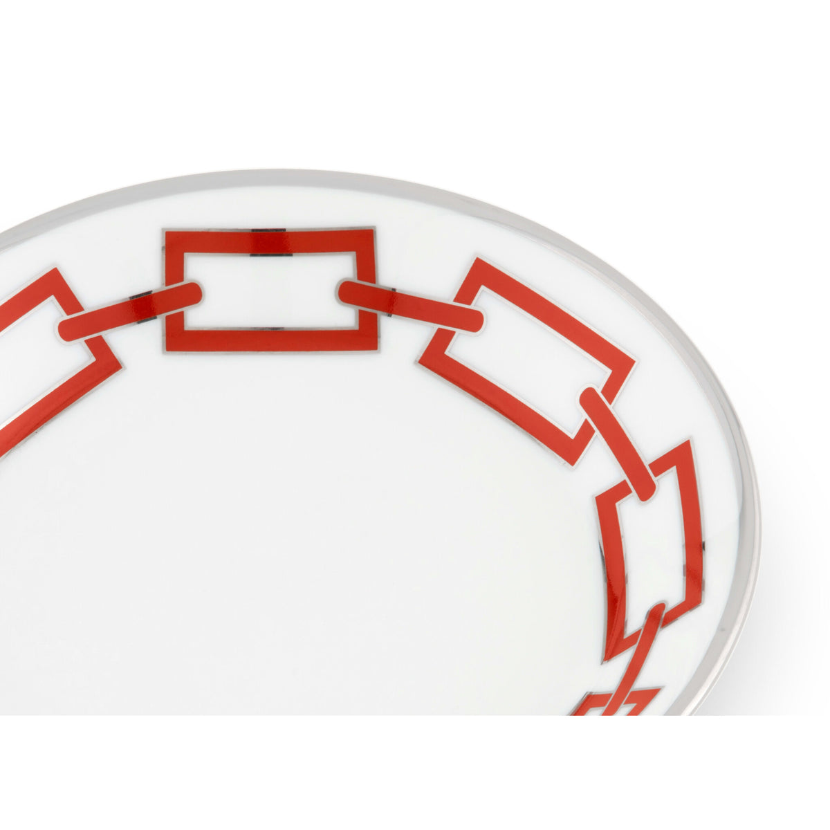 Ginori 1735 Catene Tea Saucer, Scarlatto, view 3