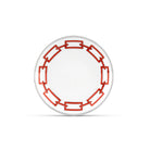 Ginori 1735 Catene Tea Saucer, Scarlatto