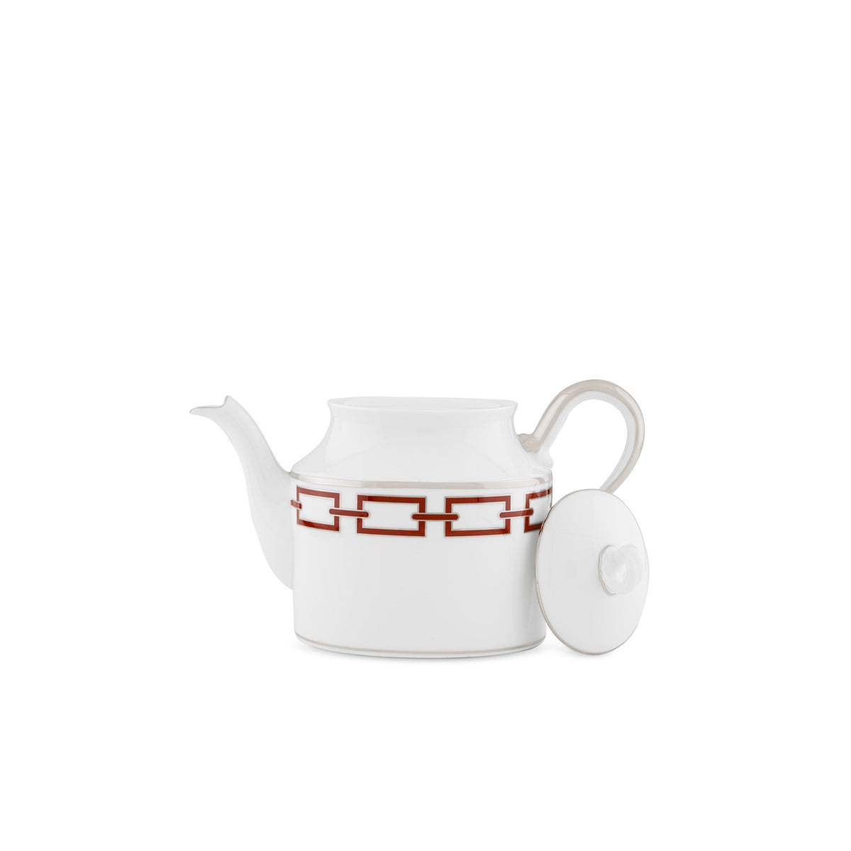 Ginori 1735 Catene Teapot, Scarlatto, view 3