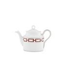 Ginori 1735 Catene Teapot, Scarlatto