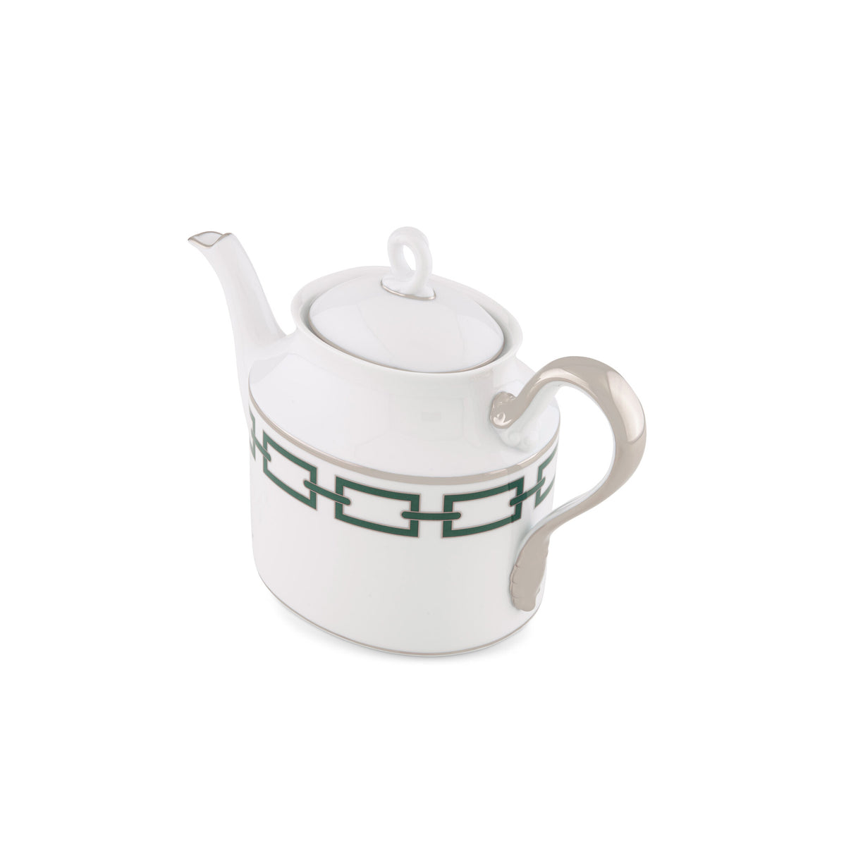 Ginori 1735 Catene Teapot, Smeraldo, view 2