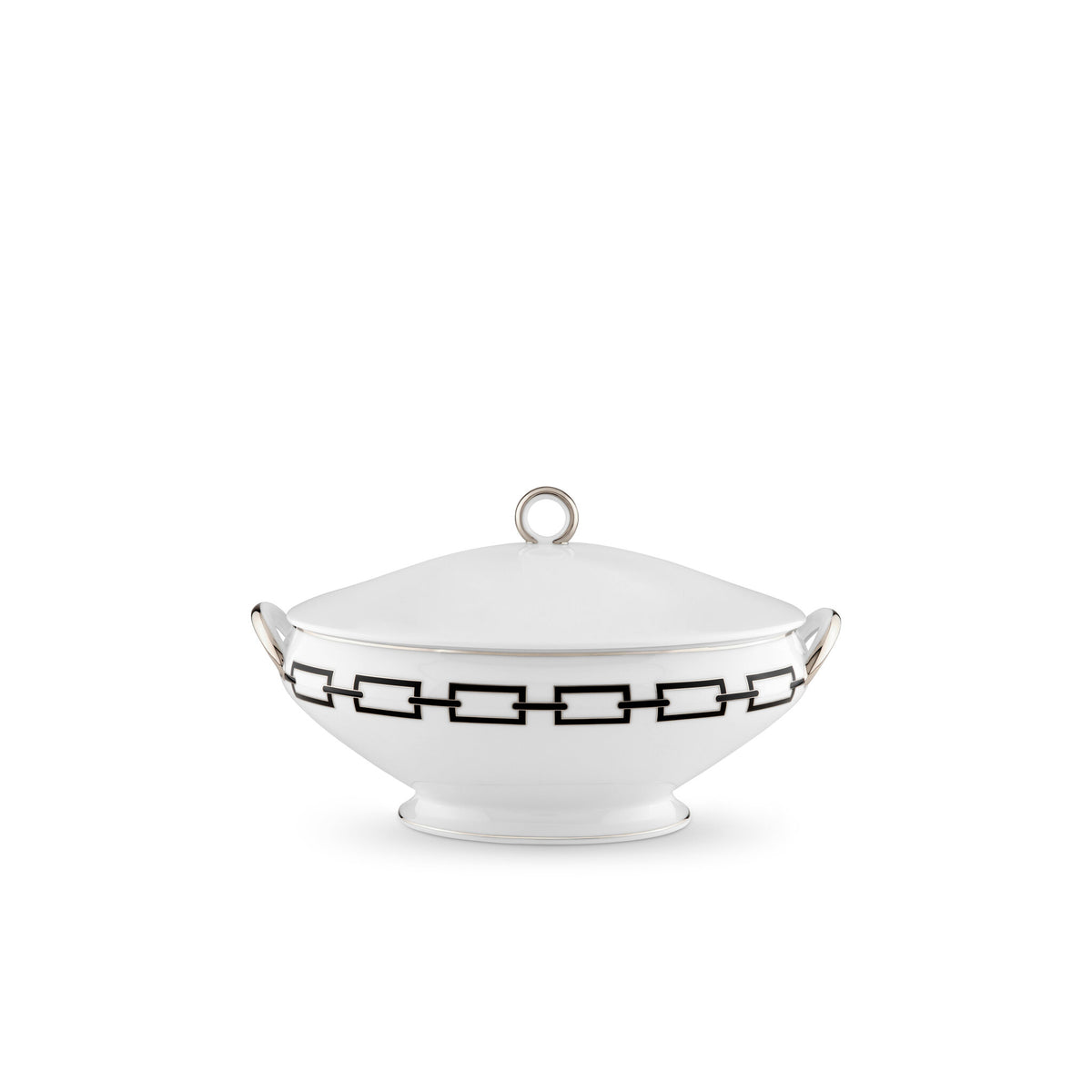Ginori 1735 Catene Tureen, Black