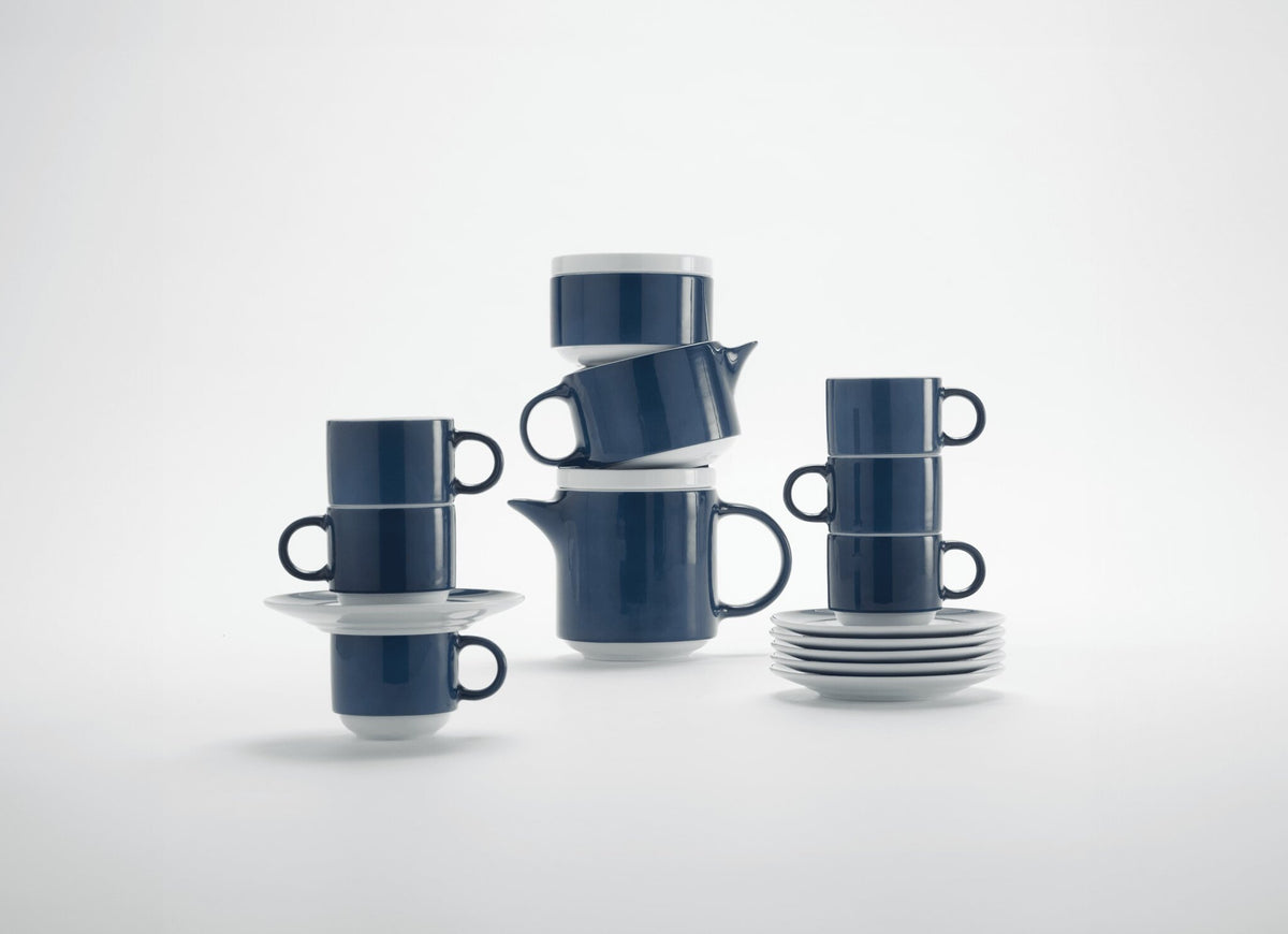 Ginori 1735 Colonna Re-Edition Espresso Set for 6, Blue, view 4