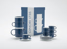 Ginori 1735 Colonna Re-Edition Espresso Set for 6, Blue, view 5