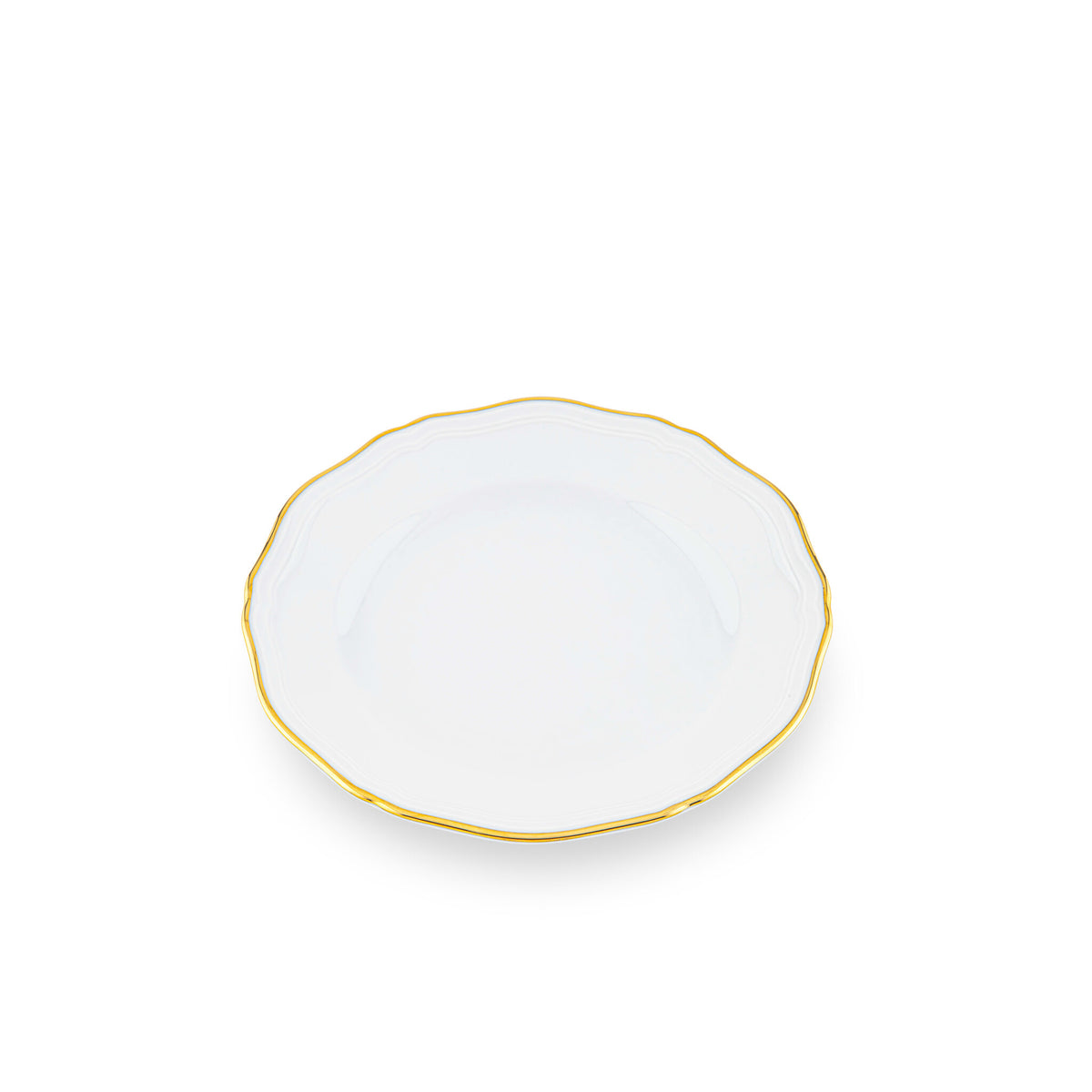 Ginori 1735 Corona Bread Plate, Gold, view 2