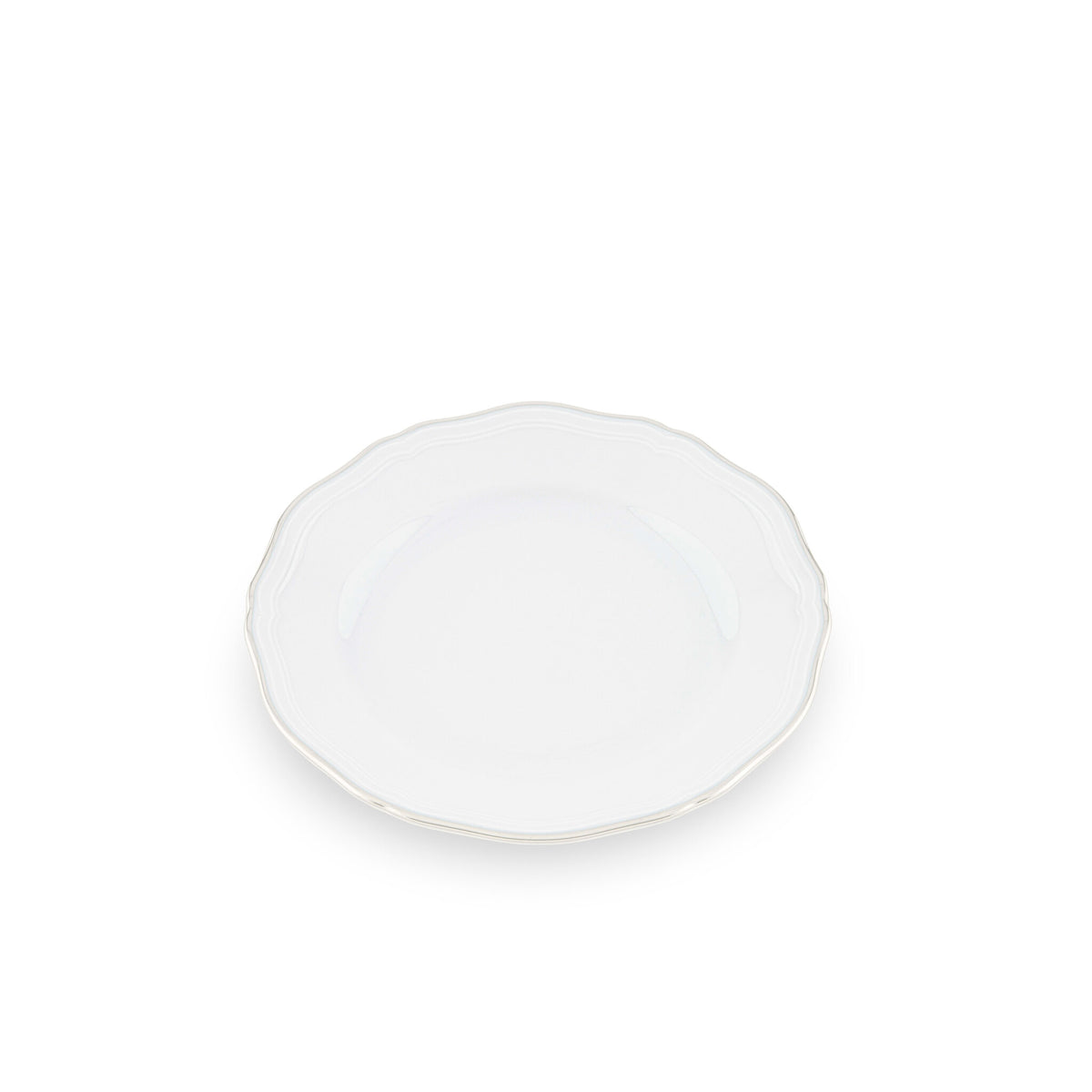 Ginori 1735 Corona Bread Plate, Platinum, view 2