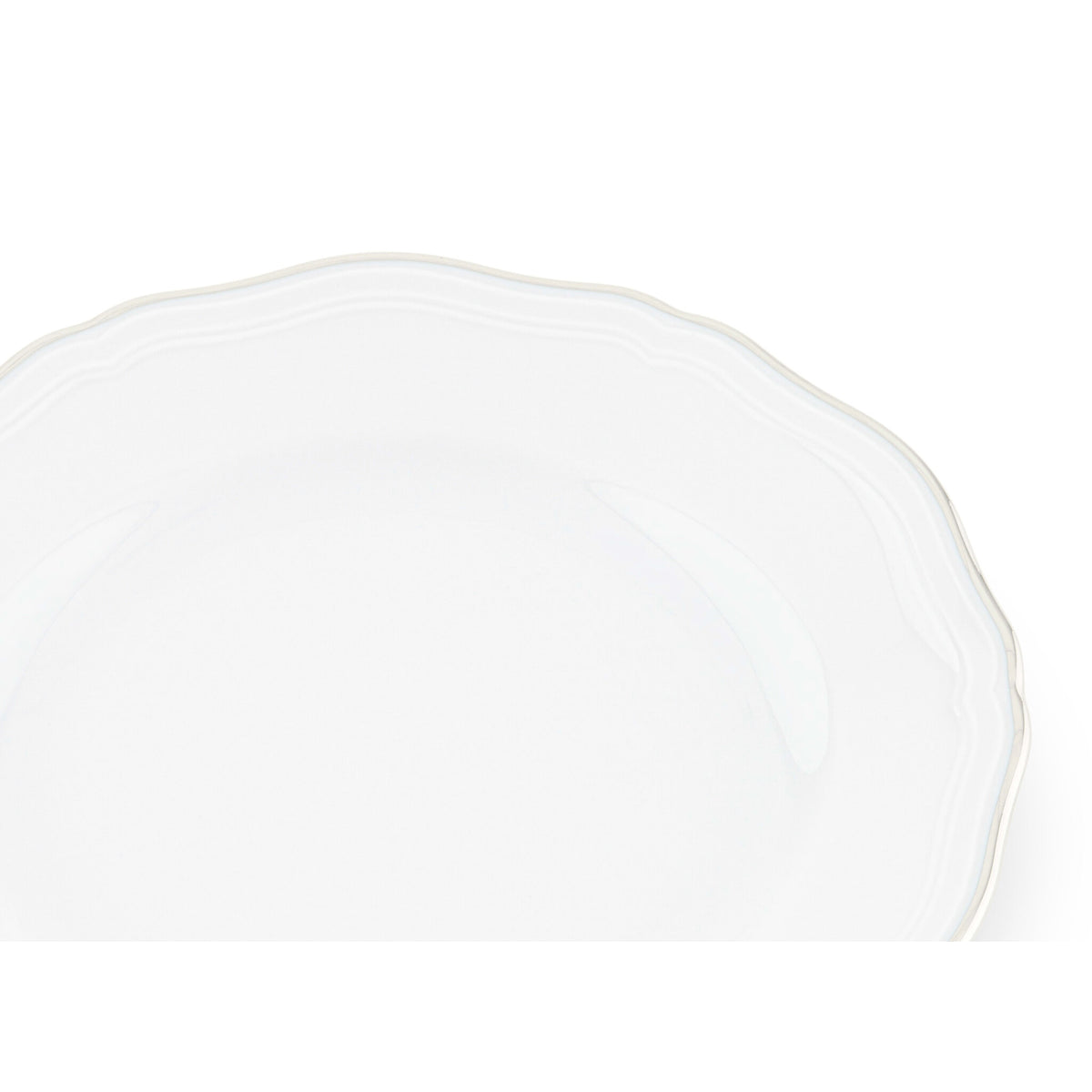 Ginori 1735 Corona Bread Plate, Platinum, view 3