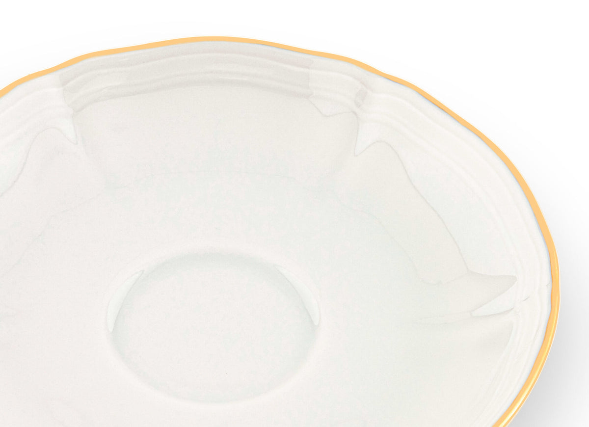 Ginori 1735 Corona Espresso Saucer, Gold, view 3