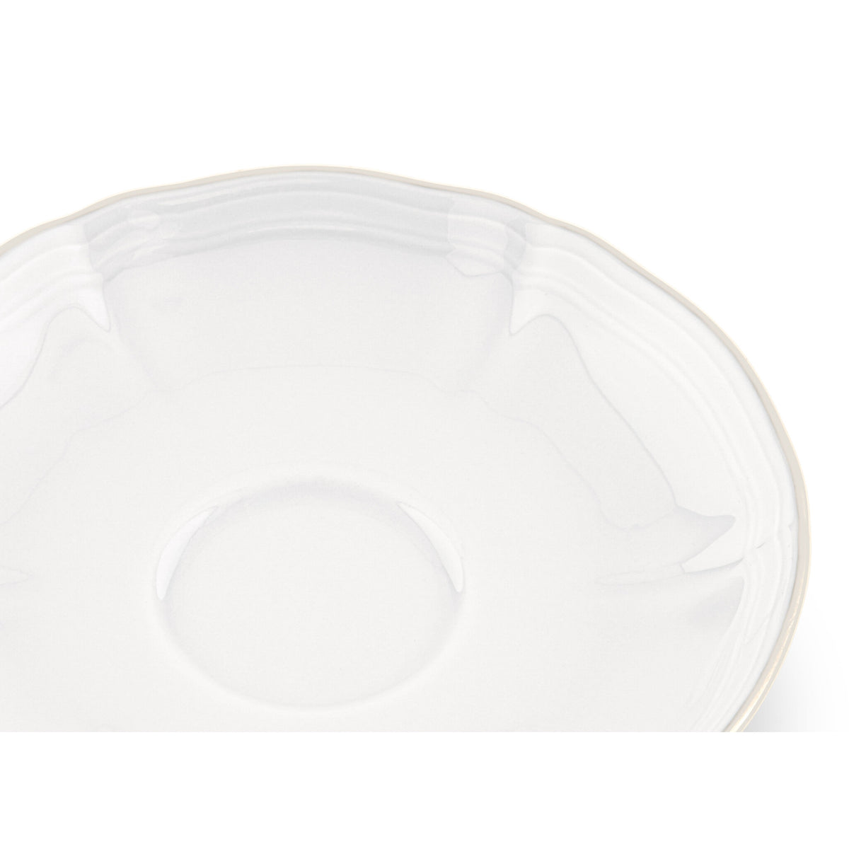 Ginori 1735 Corona Espresso Saucer, Platinum, view 3
