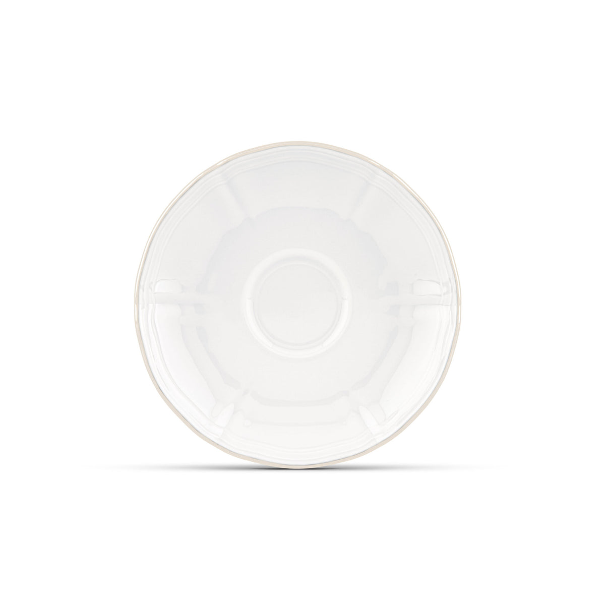 Ginori 1735 Corona Espresso Saucer, Platinum
