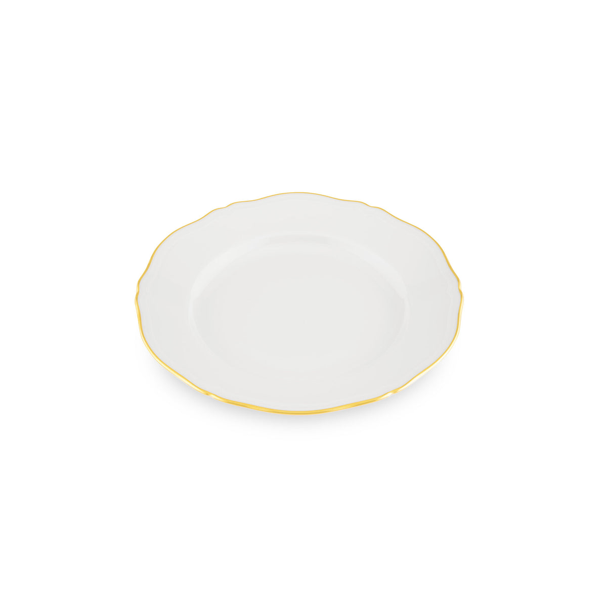 Ginori 1735 Corona Flat Plate, Gold, view 2