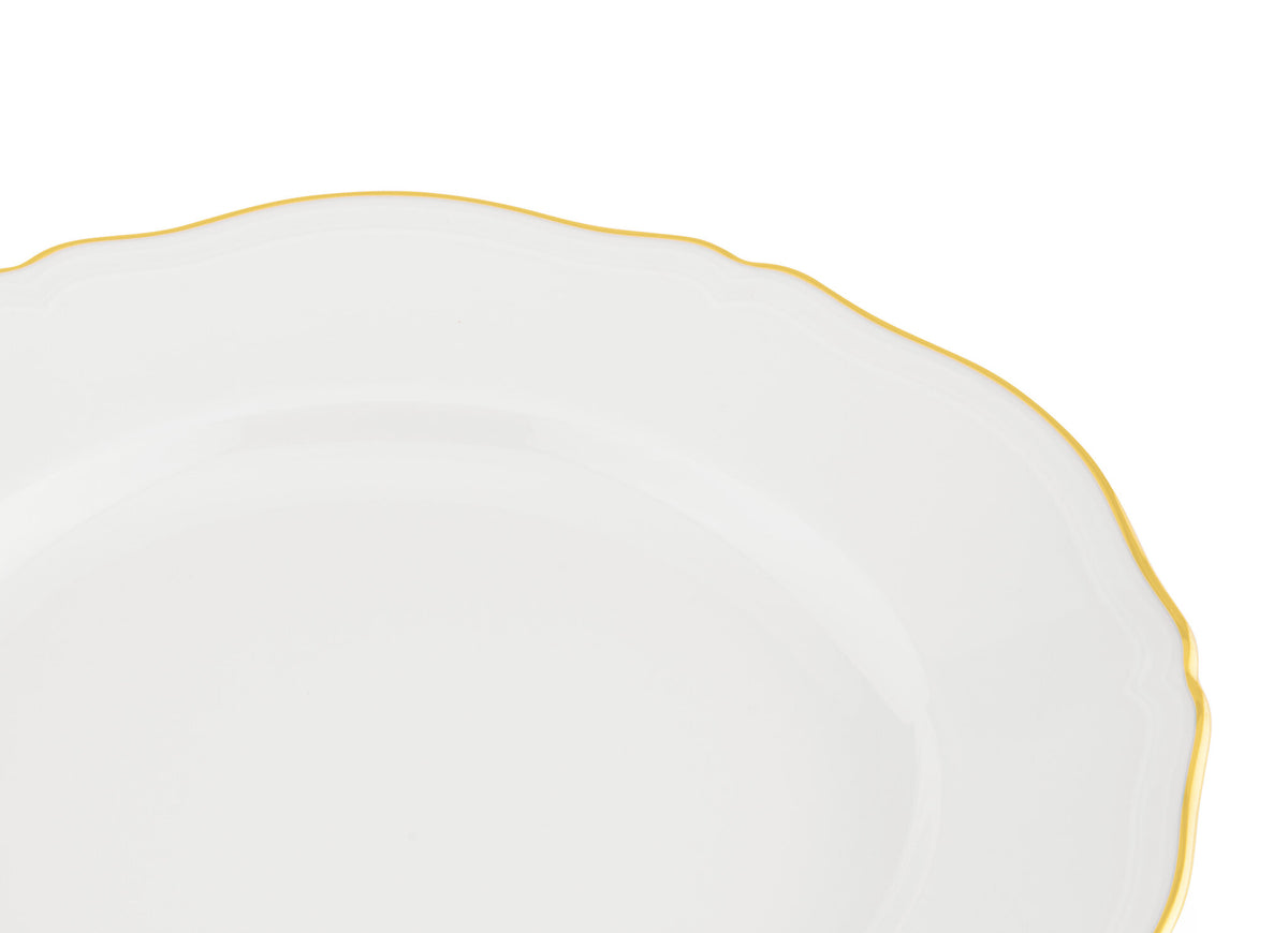 Ginori 1735 Corona Flat Plate, Gold, view 3