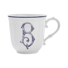 Ginori 1735 Corona Monogram Letter Mug, Blue – Letter B