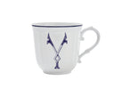 Ginori 1735 Corona Monogram Letter Mug, Blue – Letter Y