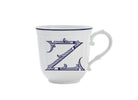 Ginori 1735 Corona Monogram Letter Mug, Blue – Letter Z