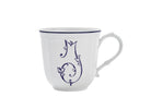 Ginori 1735 Corona Monogram Letter Mug, Blue – Letter I