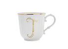 Ginori 1735 Corona Monogram Letter Mug, Gold – Letter J