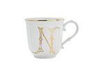Ginori 1735 Corona Monogram Letter Mug, Gold – Letter N
