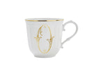Ginori 1735 Corona Monogram Letter Mug, Gold – Letter O