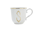 Ginori 1735 Corona Monogram Letter Mug, Gold – Letter S