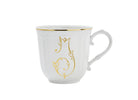 Ginori 1735 Corona Monogram Letter Mug, Gold – Letter I