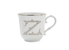 Ginori 1735 Corona Monogram Letter Mug, Platinum – Letter Z