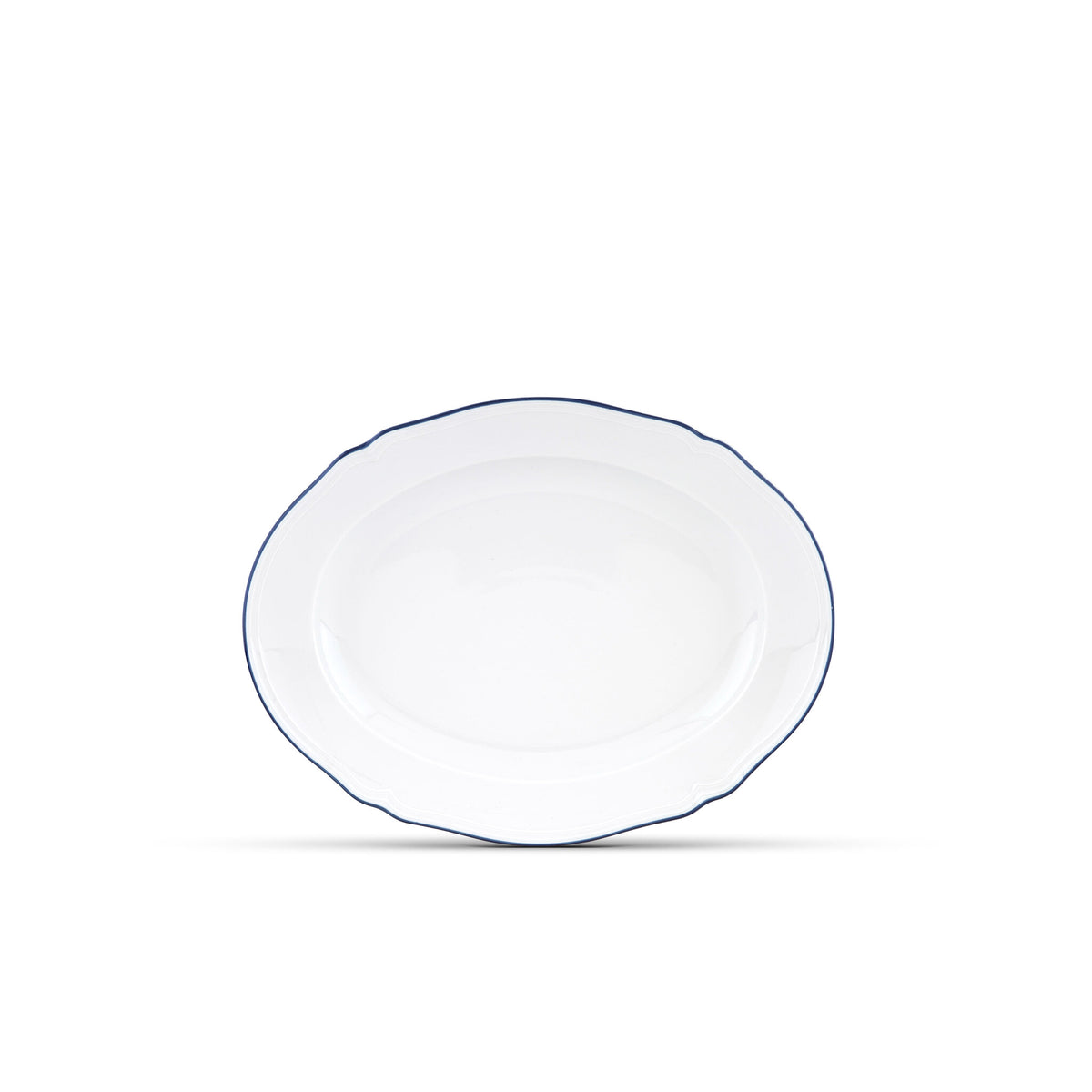 Ginori 1735 Corona Oval Platter, Cobalt Blue