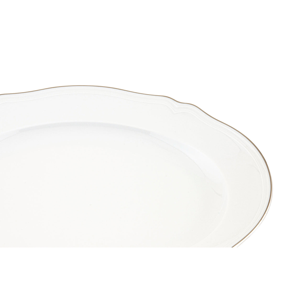 Ginori 1735 Corona Oval Platter, Platinum, view 3