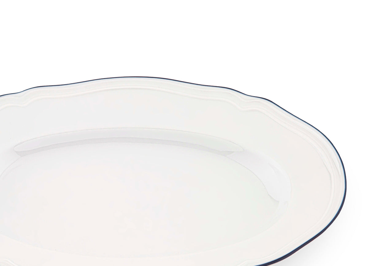 Ginori 1735 Corona Pickle Dish, Cobalt Blue, view 3