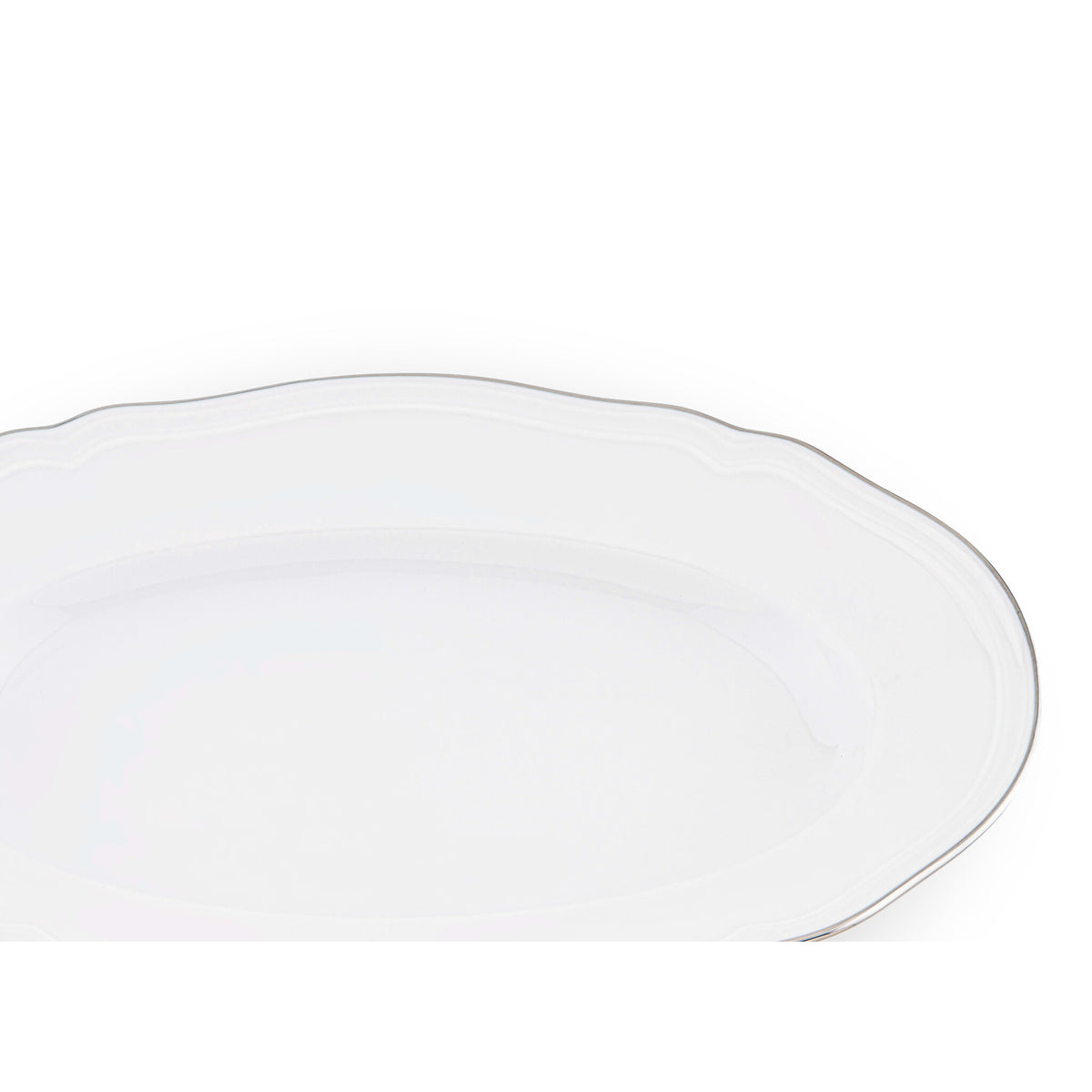 Ginori 1735 Corona Pickle Dish, Platinum, view 3