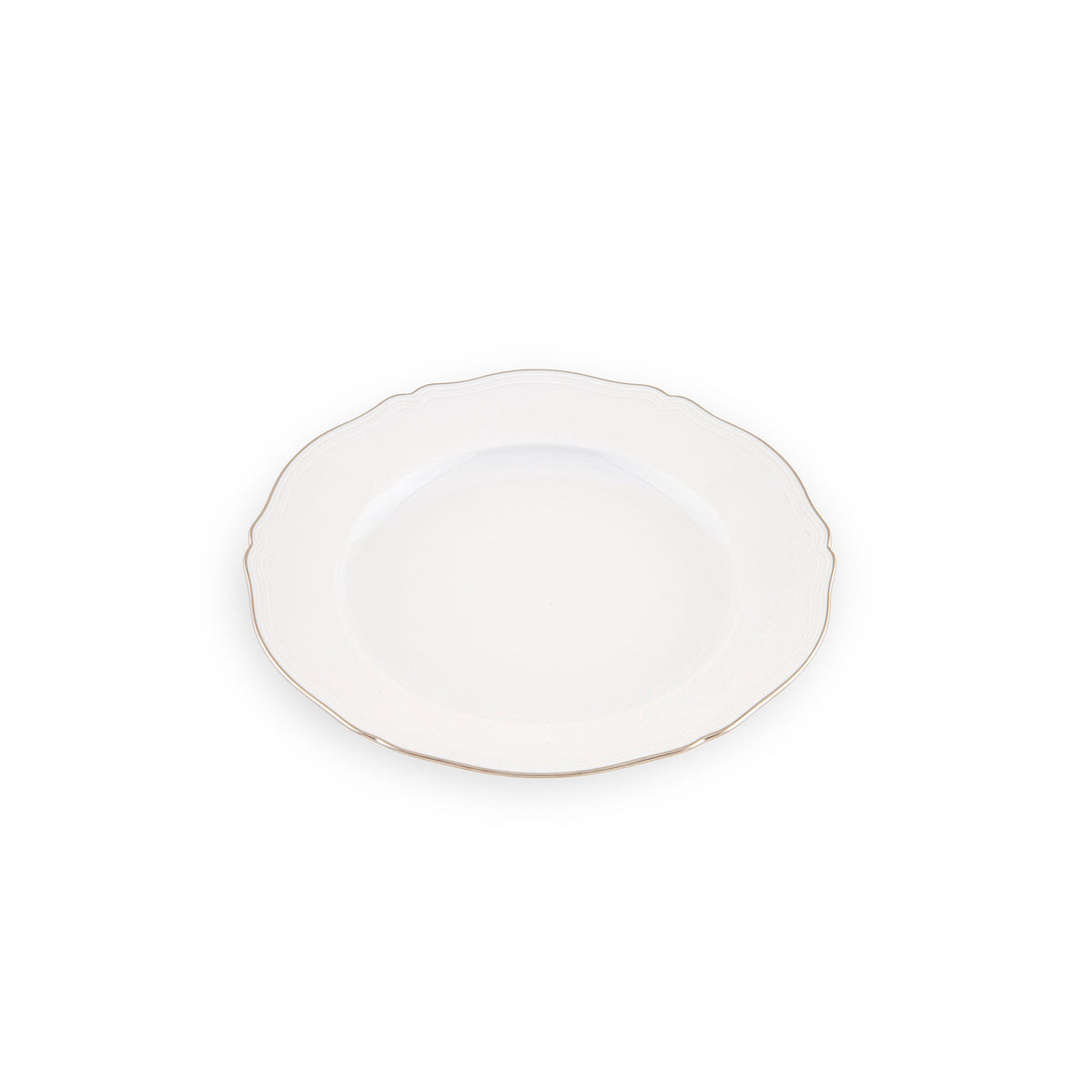 Ginori 1735 Corona Round Platter, Platinum, view 2