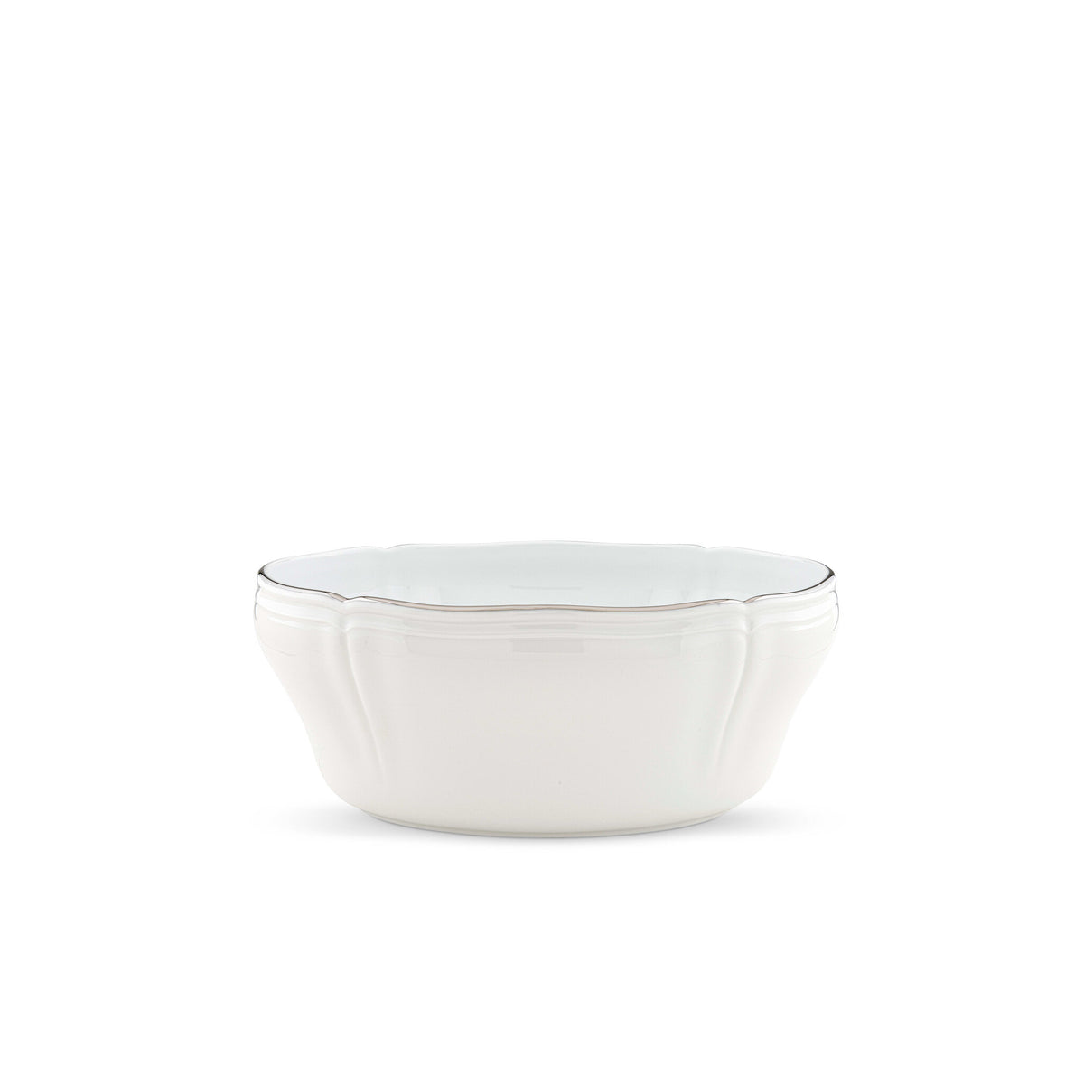 Ginori 1735 Corona Salad Bowl, Platinum