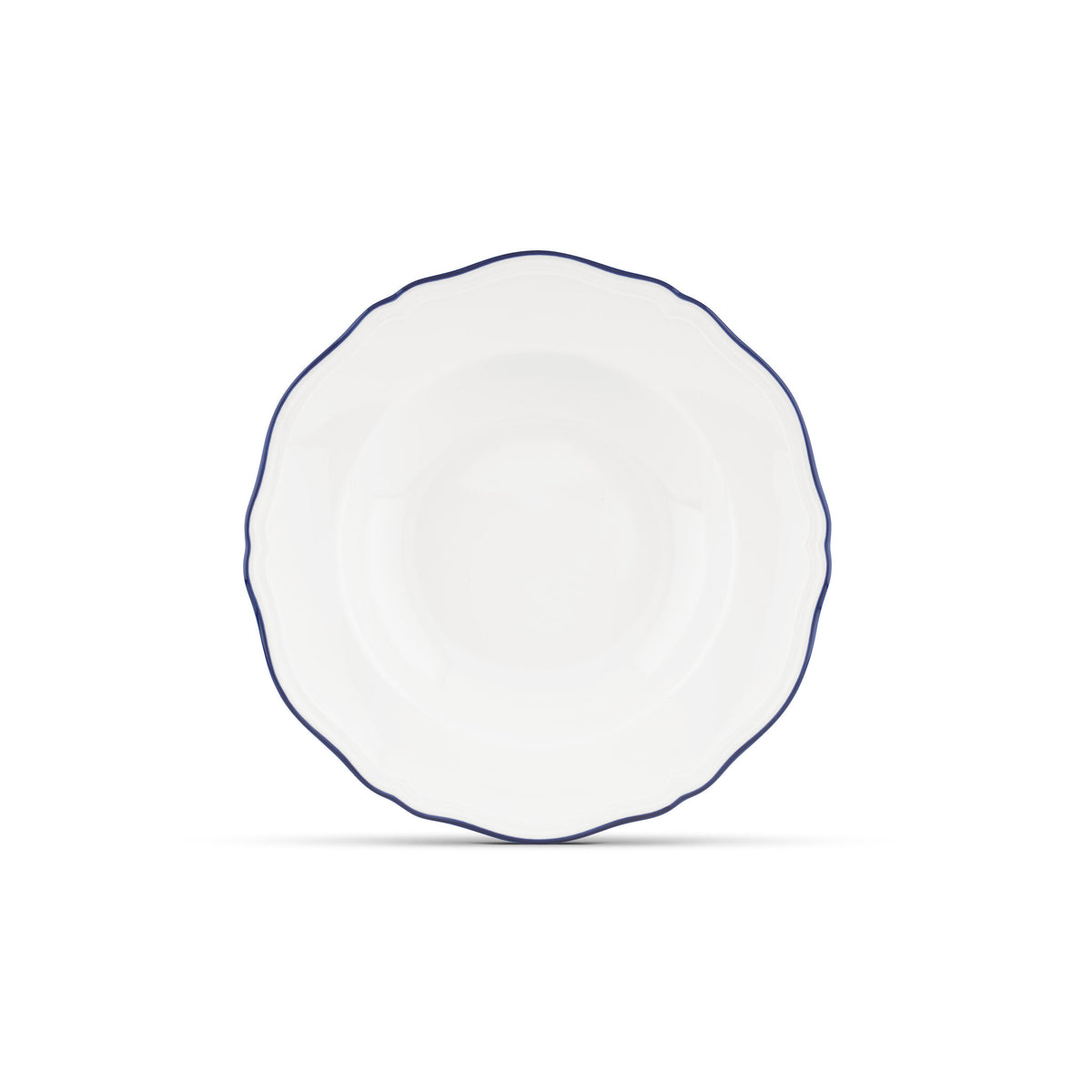 Ginori 1735 Corona Soup Plate, Cobalt Blue