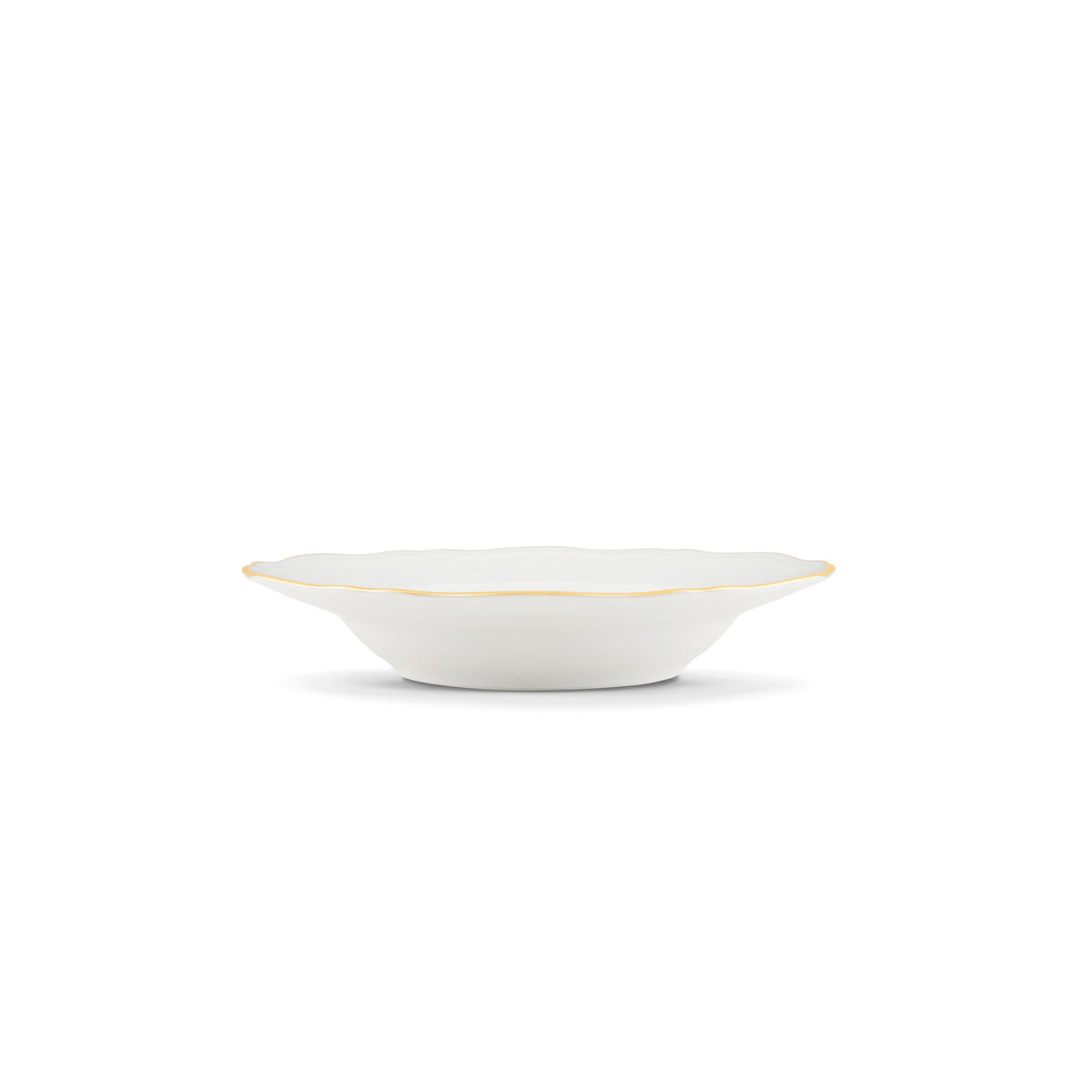 Ginori 1735 Corona Soup Plate, Gold, view 4