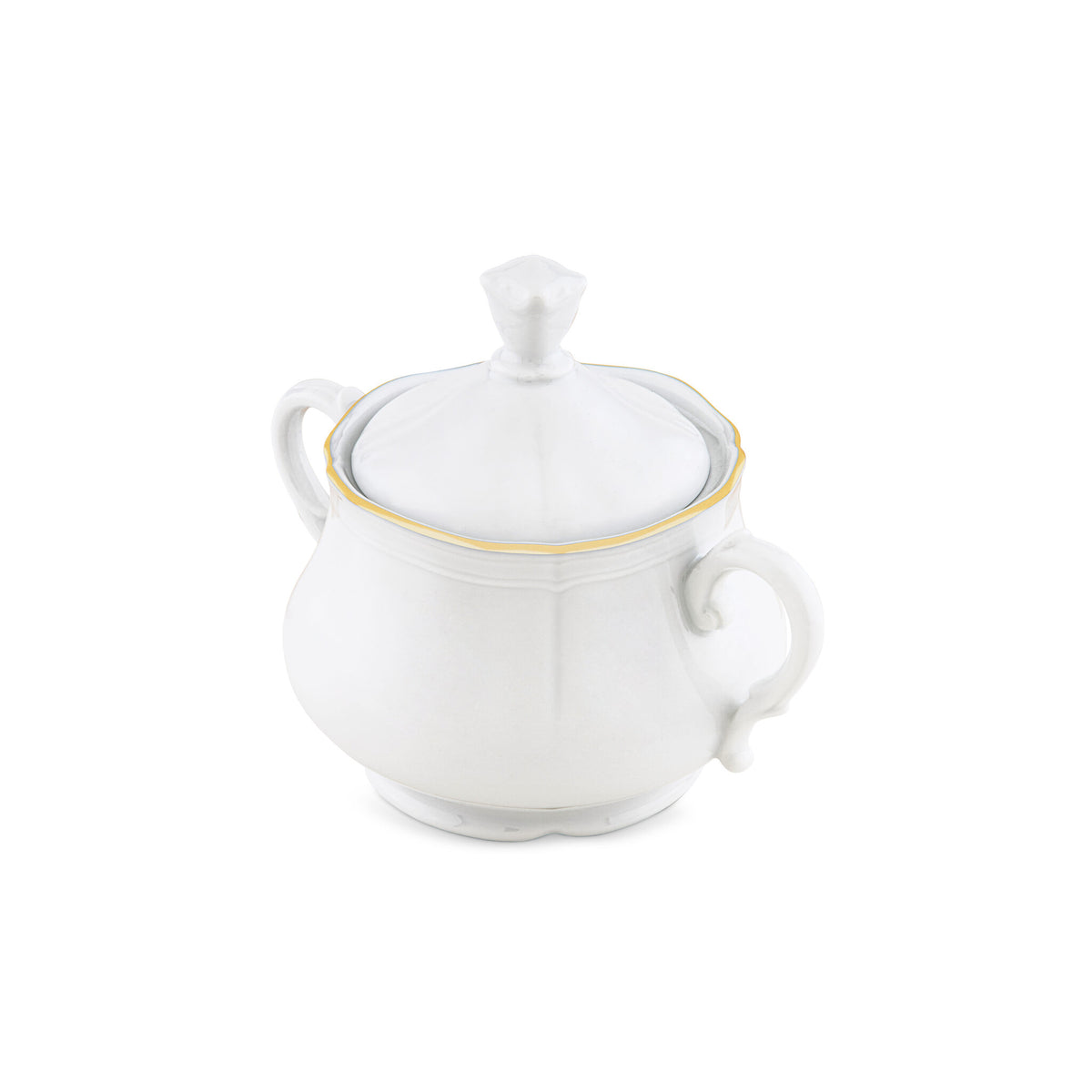Ginori 1735 Corona Sugar Bowl, Gold, view 2