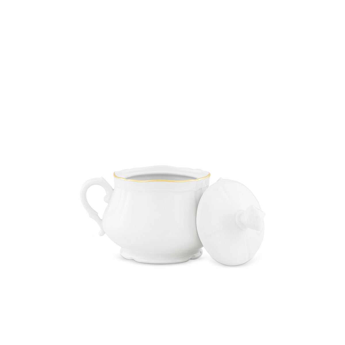 Ginori 1735 Corona Sugar Bowl, Gold, view 3