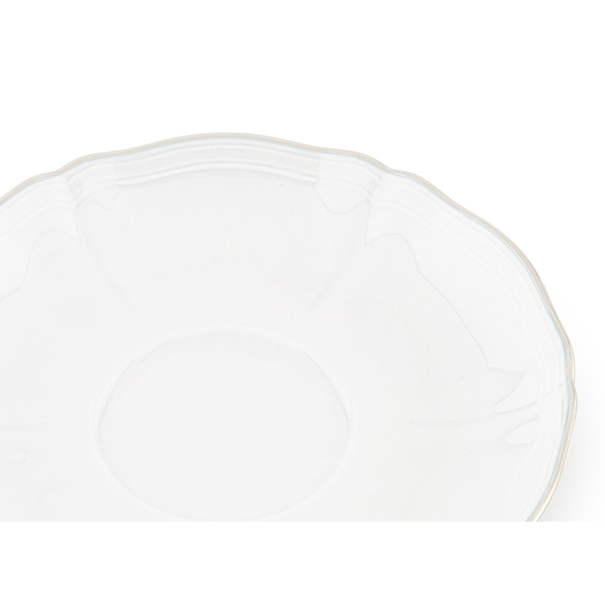 Ginori 1735 Corona Tea Saucer, Platinum, view 3